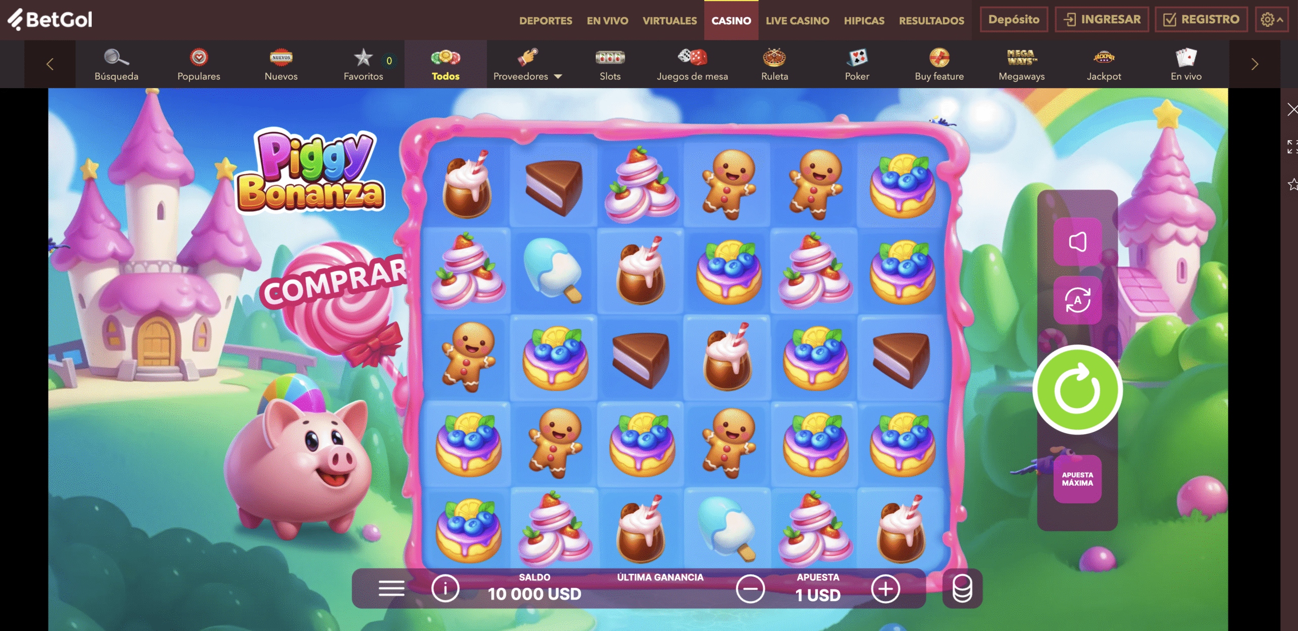 Piggy Bonanza: Rompe la Alcancía de Premios en BetGol Casino Perú