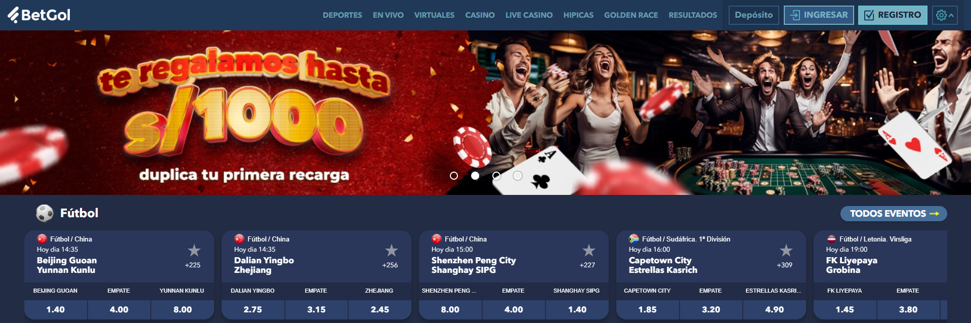 BetGol mobile casino